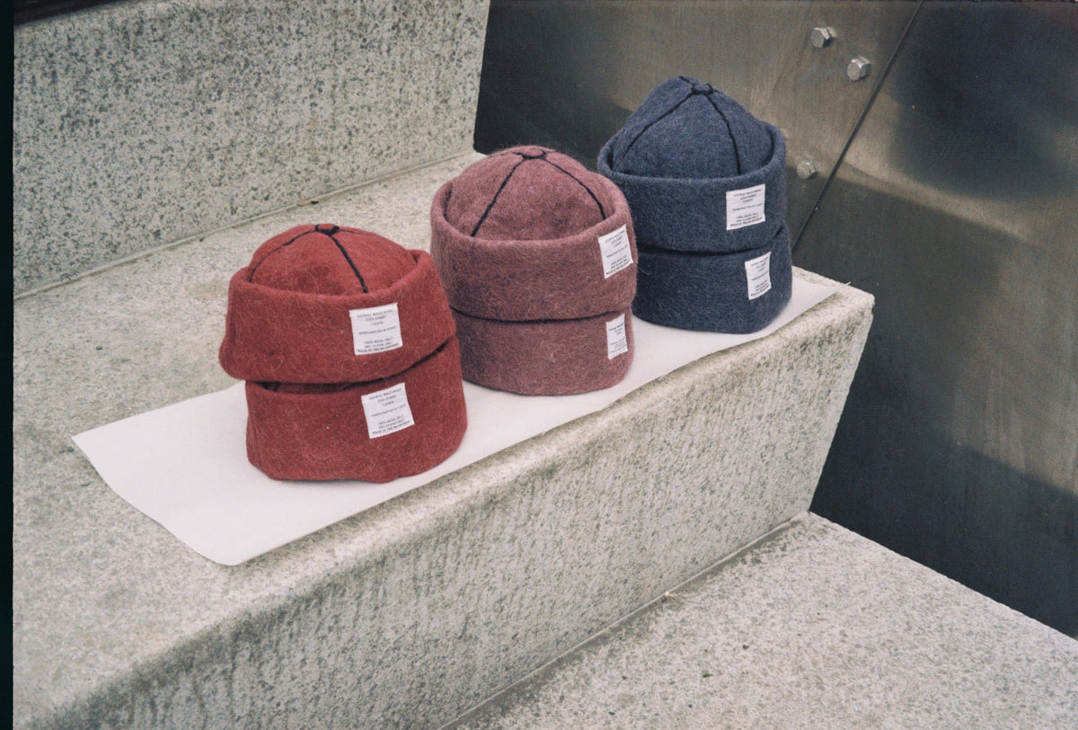 LAZARE Hat in Grape