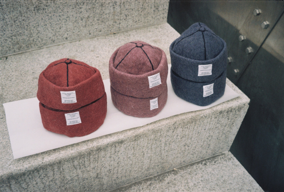 LAZARE Hat in Muted Blue