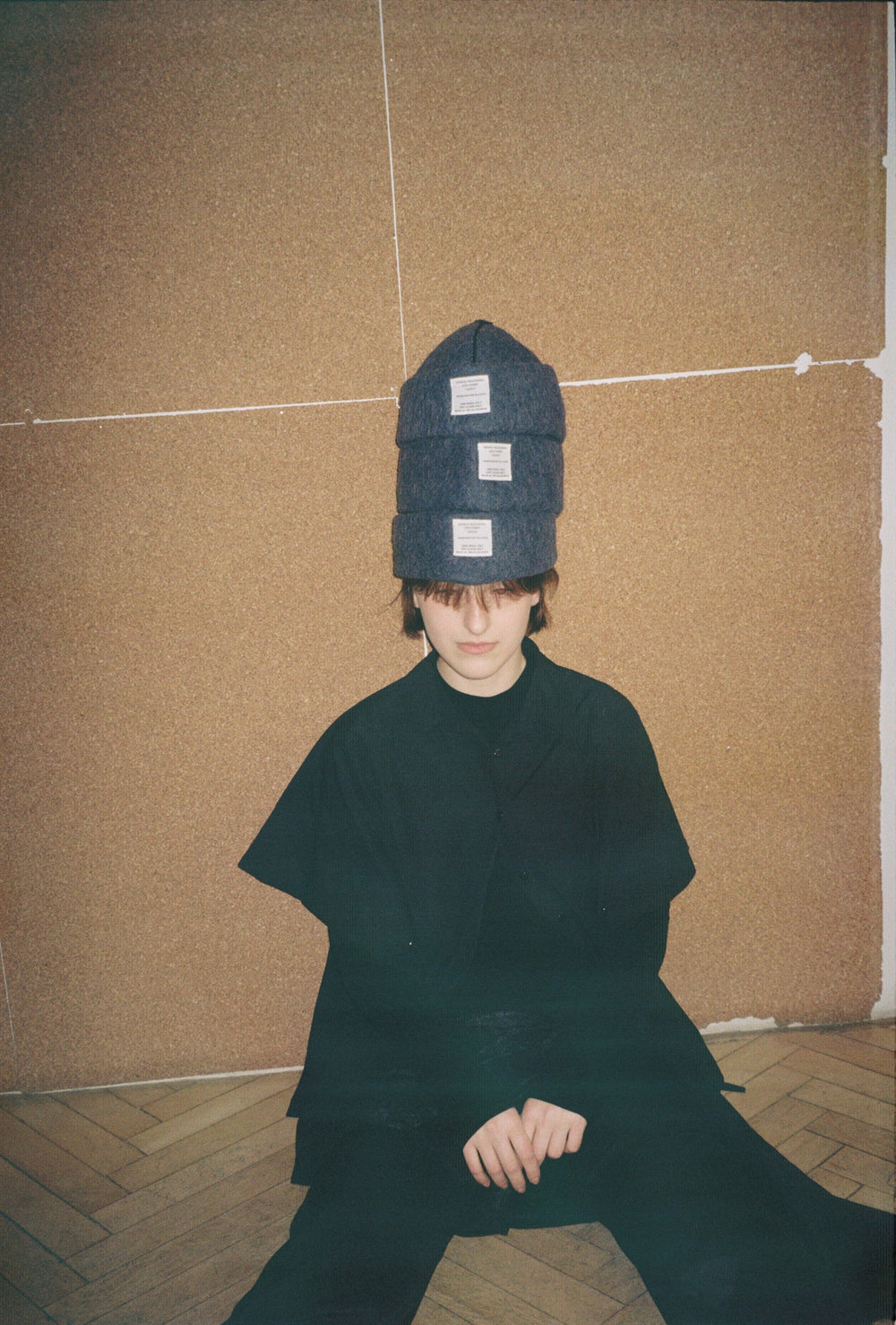 LAZARE Hat in Muted Blue