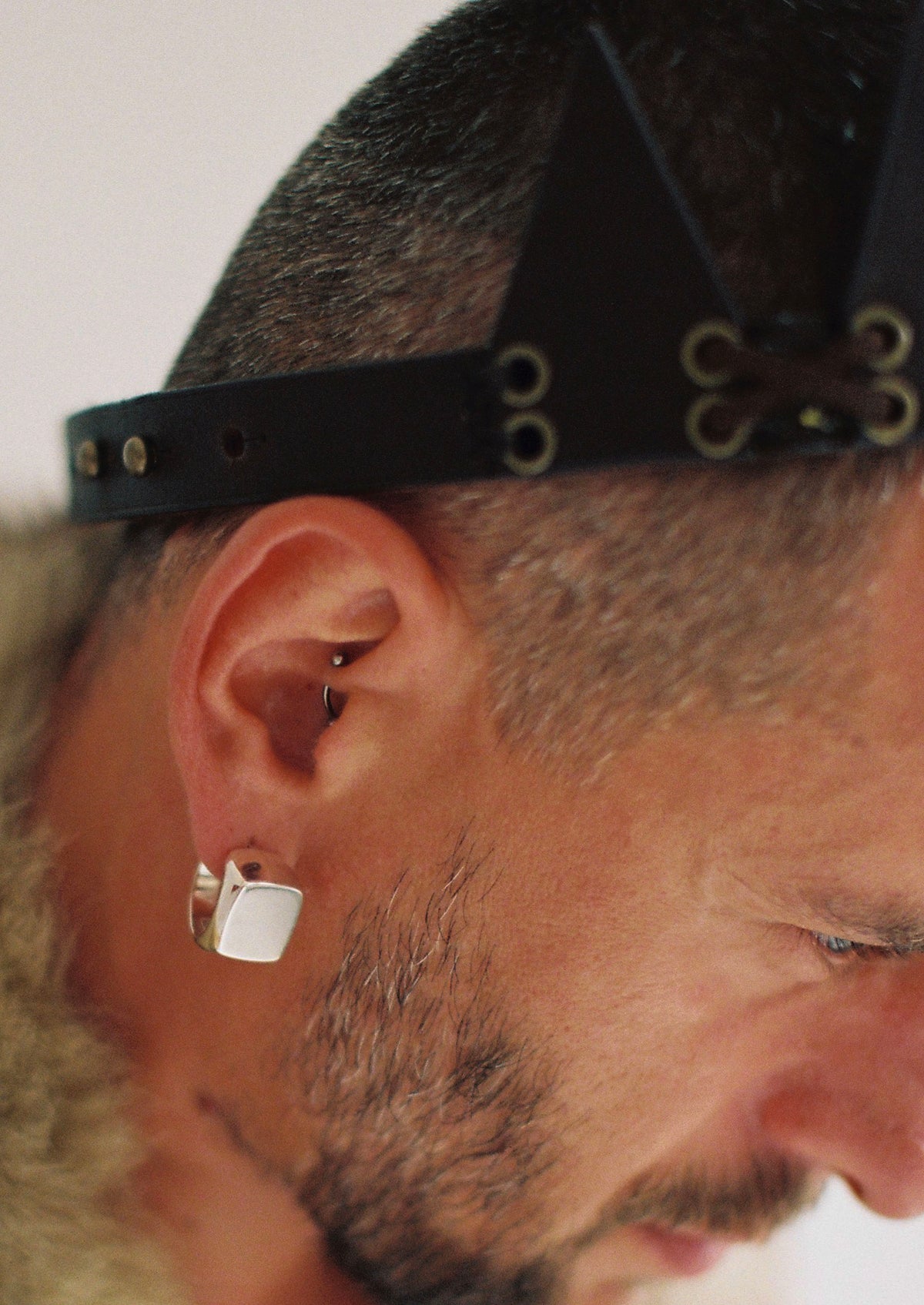MEHMED - square mono earring